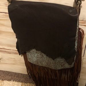 Western leather purse